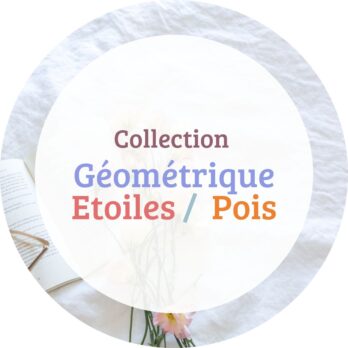 Collection géométrique /étoiles /pois