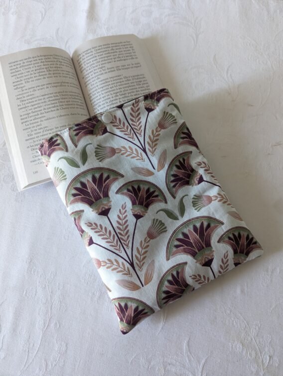 Protège livre format poche , Palme Terracotta