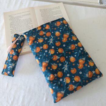 Protège livre format poche ,  des oranges avec MP assorti