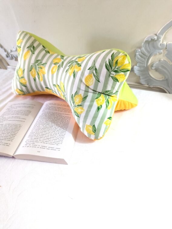 Coussin de lecture  ,cale nuque ,des gros citrons – Image 2
