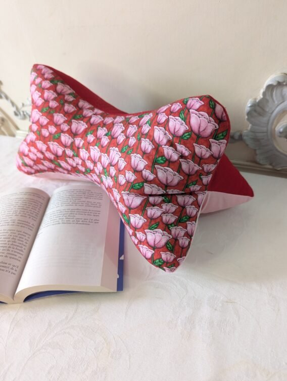 Coussin de lecture  ,cale nuque ,des tulipes – Image 2