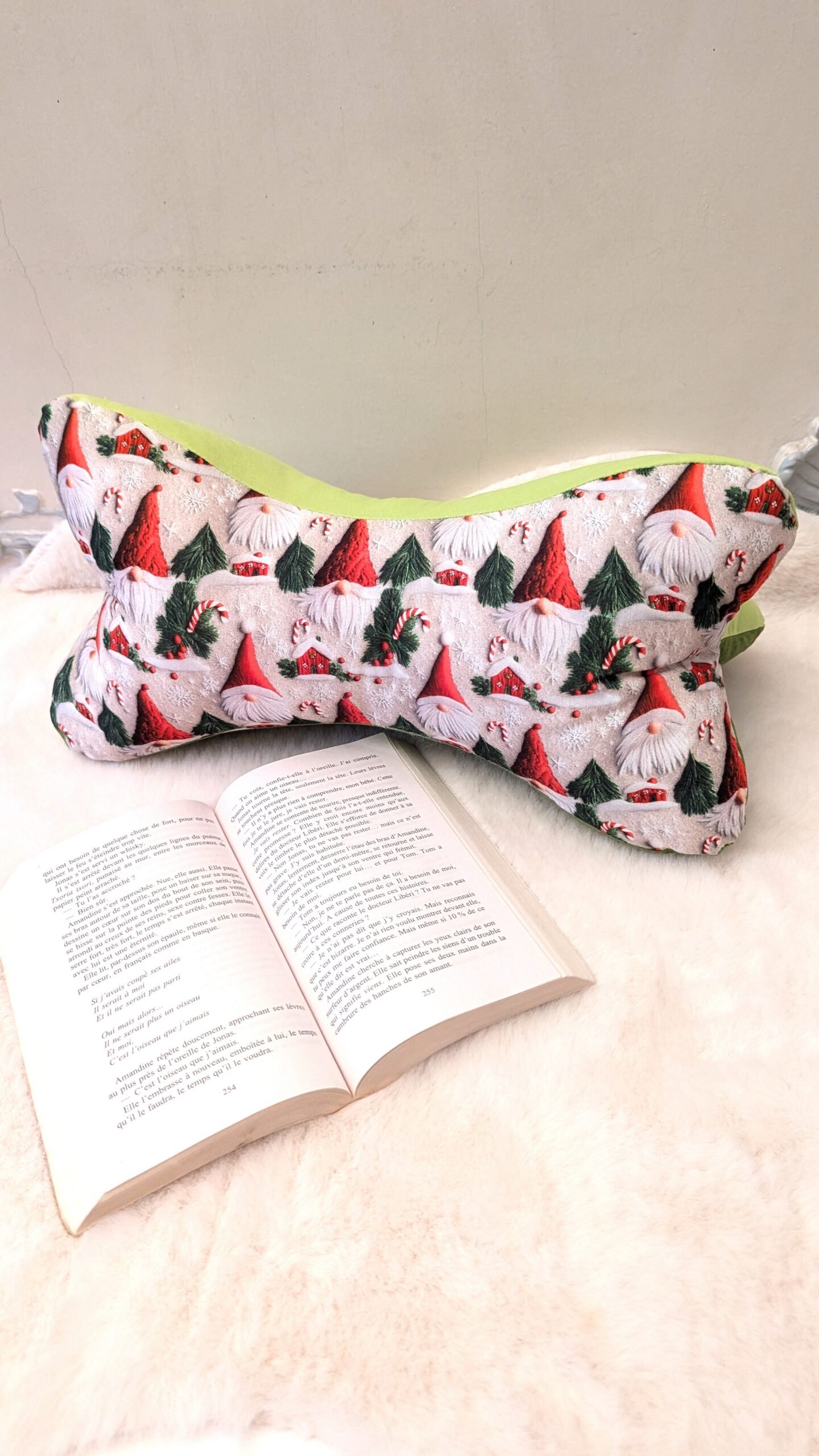 Coussin de lecture , cale nuque , des lutins impression 3D