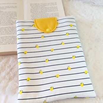 Protège livre format broché ,avec rabat, des citrons